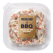 Westland BBQ rundvlees, coleslaw of aardappel-ei salade